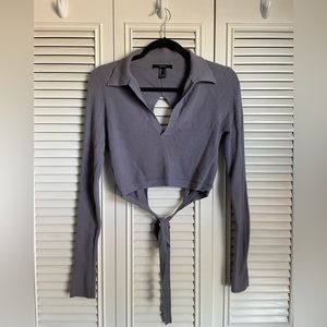 Forever 21 Pale Purple Crop Sweater